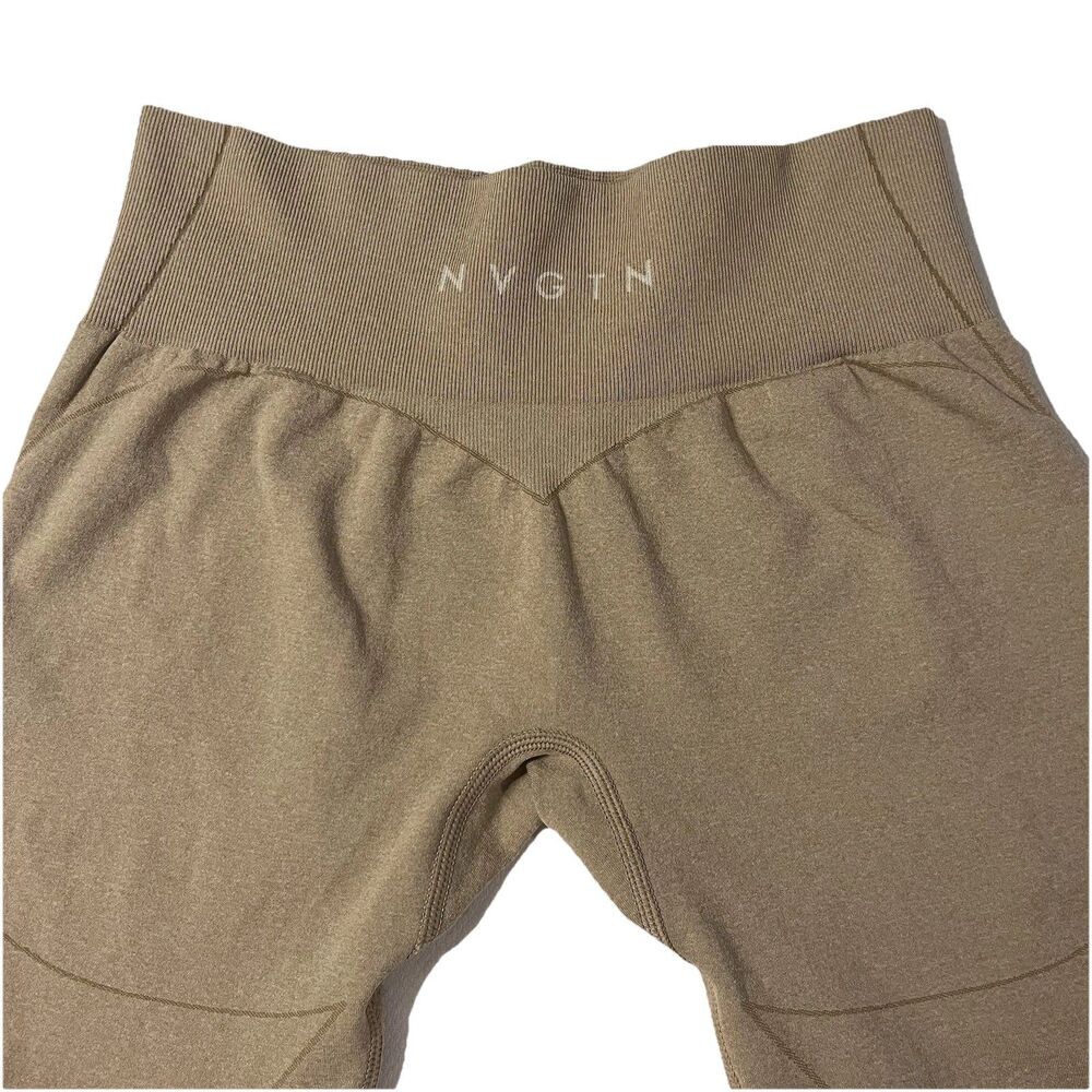 NVGTN Women's Soft Seamless Leggings High Waisted Compressive Wide Band Size XS